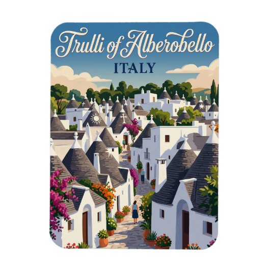 Trulli van Alberobello Italië Magneet (Verticaal)