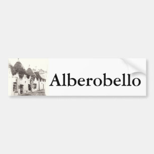 trullis in Alberobello, Puglia, Italië Bumpersticker
