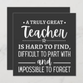 Truly Great Teacher Kaart (Voorkant / Achterkant)