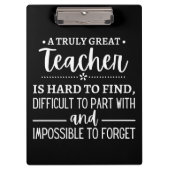 Truly Great Teacher Klembord (Voorkant)