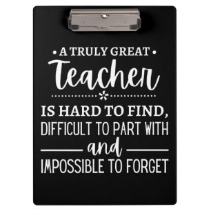 Truly Great Teacher Klembord