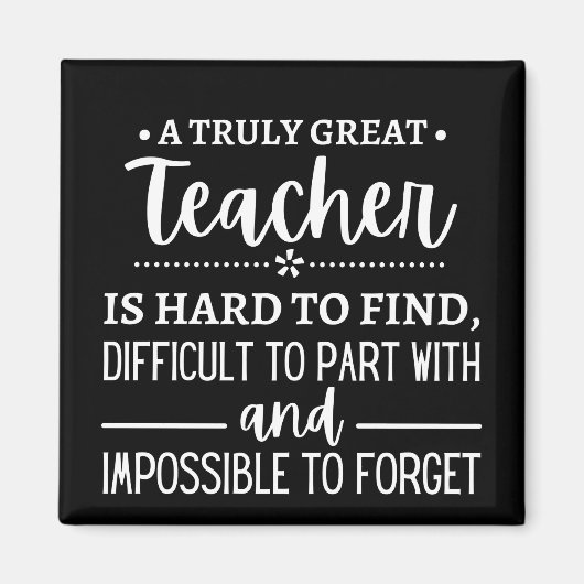 Truly Great Teacher Magneet (Voorkant)