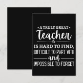 Truly Great Teacher Notitiekaartje (Voorkant / Achterkant)