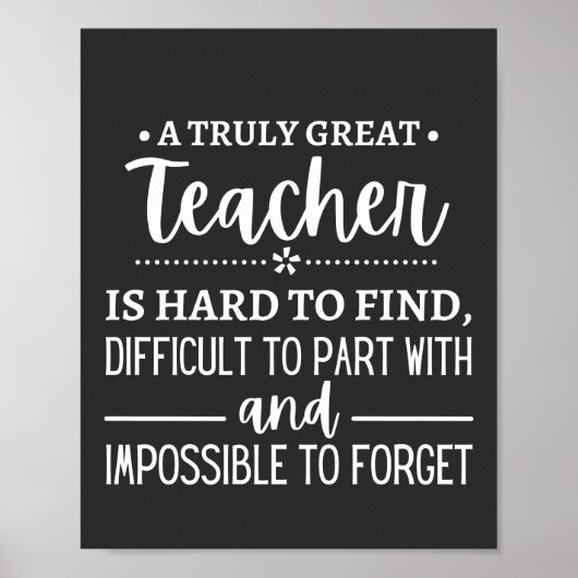 Truly Great Teacher Poster (Voorkant)