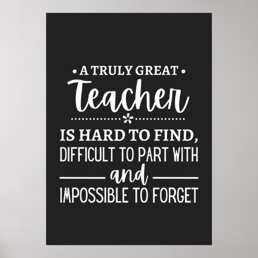 Truly Great Teacher Poster (Voorkant)