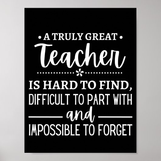 Truly Great Teacher Poster (Voorkant)