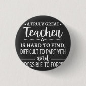 Truly Great Teacher Ronde Button 3,2 Cm (Voorkant)