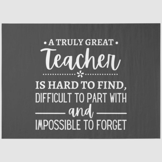 Truly Great Teacher Tissuepapier (Voorkant)