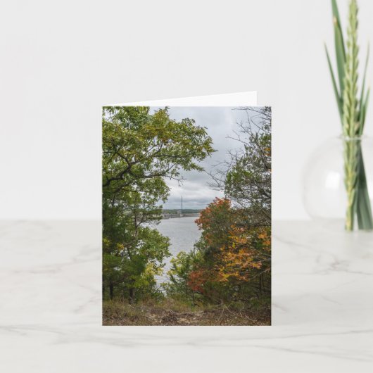 Truman Dam Autumn Framed Kaart (Voorkant)