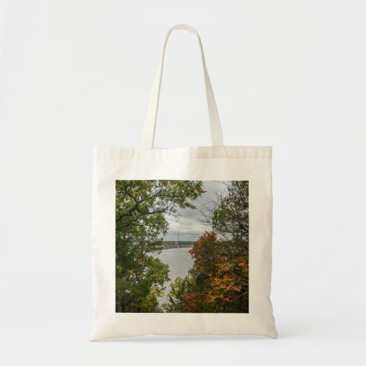 Truman Dam Autumn Framed Tote Bag (Voorkant)