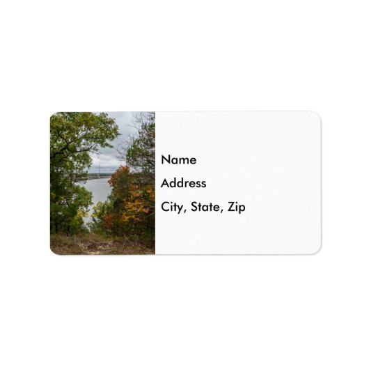 Truman Dam herfst omhulde Adresetiketten Etiket (Voorkant)