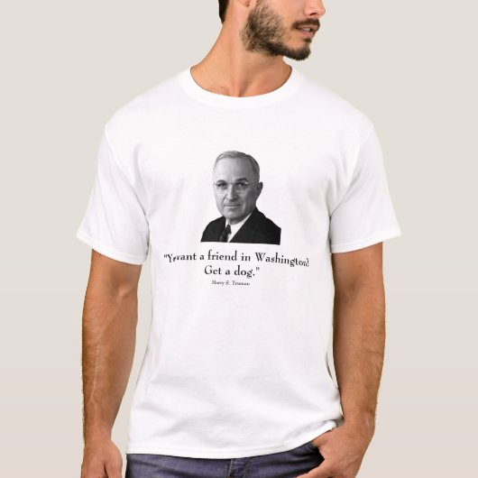 Truman en grappig citaat t-shirt (Voorkant)