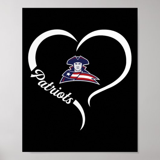 Truman Patriots Logo Halve Hart Slogan HS Poster (Voorkant)