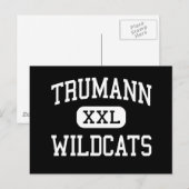 Trumann - Wildcats - High - Trumann Arkansas Briefkaart (Voorkant / Achterkant)