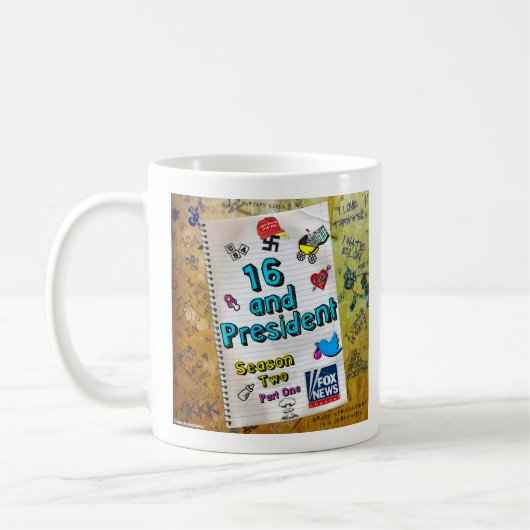 TRUMP "16 AND PRESIDENT" COFFEE MUG KOFFIEMOK (Links)