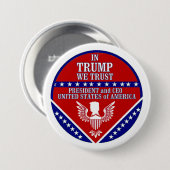 Trump '16 ronde button 7,6 cm (Voorkant /achterkant)