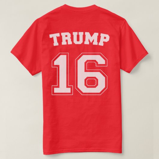 Trump 16 Team T-shirt (Design achterkant)