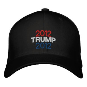 Trump 2012 geborduurd Pet - ZWART