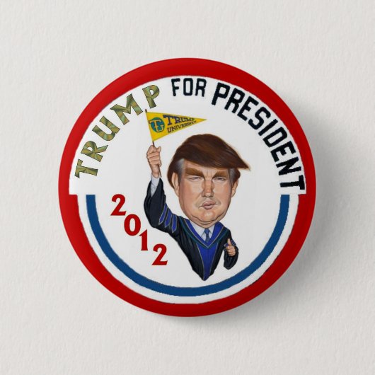Trump 2012 ronde button 5,7 cm (Voorkant)