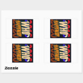 Trump 2016-20 — Wie is er gebeurd? Rechthoekige Sticker (Vel)