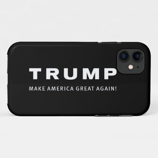 TRUMP 2016 BLACK iPhone case (Achterkant (horizontaal))