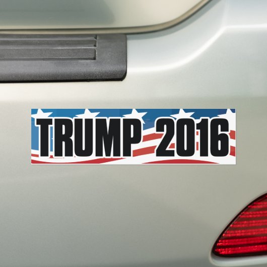 Trump 2016 Bumpersticker (Op auto)
