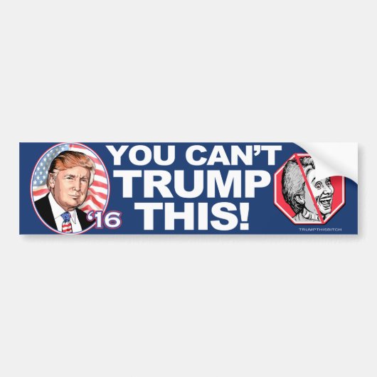 Trump 2016 bumpersticker (Voorkant)