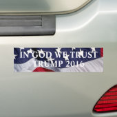 TRUMP 2016-Bumpersticker Bumpersticker (Op auto)