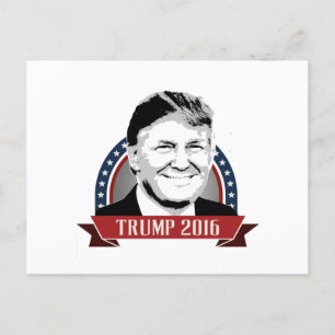Trump 2016 Campaign Banner Briefkaart