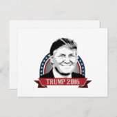 Trump 2016 Campaign Banner Briefkaart (Voorkant / Achterkant)