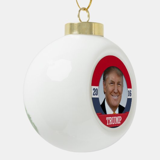 Trump 2016 keramische bal ornament (Links)