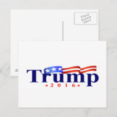 Trump 2016 Logo Briefkaart (Voorkant / Achterkant)