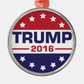 Trump 2016 metalen ornament (Voorkant)