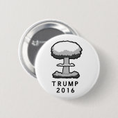 Trump 2016 Nuclear Mushroom Cloud Ronde Button 5,7 Cm (Voorkant /achterkant)