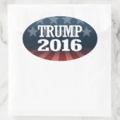 TRUMP 2016 OVALE STICKER (Tas)