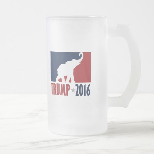 Trump 2016 Pro GOP Candidate Design Matglas Bierpul (Rechts)