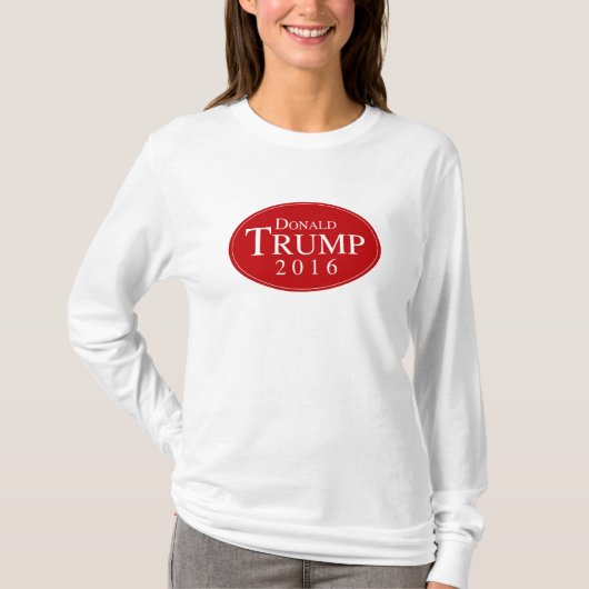 Trump 2016 Red Oval Campaign T-shirt (Voorkant)