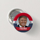 Trump 2016 ronde button 3,2 cm (Voorkant /achterkant)