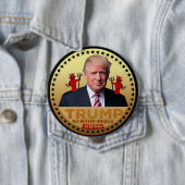 Trump 2016 ronde button 4,0 cm (In situ)