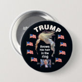 Trump 2016 ronde button 7,6 cm (Voorkant /achterkant)
