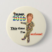 Trump 2016 ronde button 7,6 cm (Voorkant)