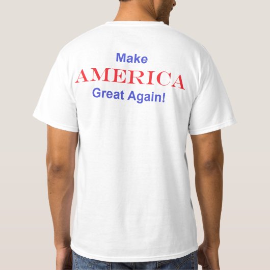 Trump 2016 & Slogan T-shirt (Achterkant)