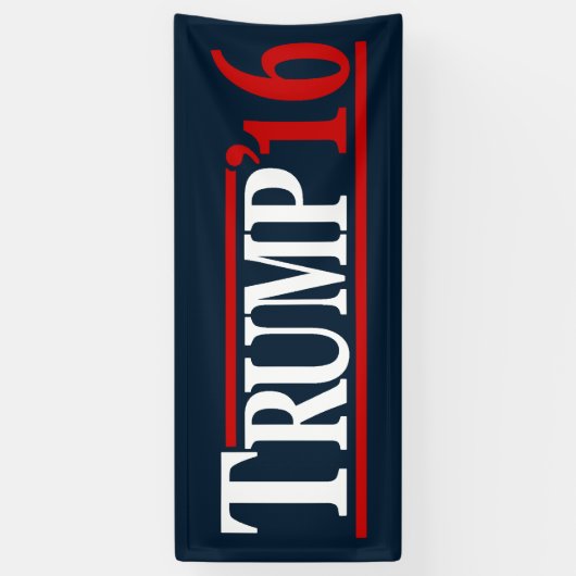 Trump 2016 spandoek (Verticaal)