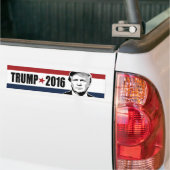 Trump 2016 Star Red White en Blue Bumper - copy.p Bumpersticker (Op Truck)