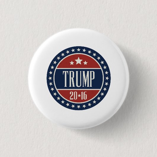 Trump 2016 Stars and Circles Badge Ronde Button 3,2 Cm (Voorkant)