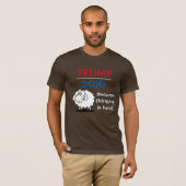 Trump 2016 - want denken is moeilijk! t-shirt (Voorkant volledig)