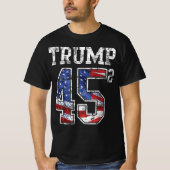 Trump 2020 45 kwadraat exponent pro-Trump T-shirt (Voorkant)