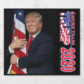 Trump 2020 4 Meer jaren Bier Etiket (Enkel label)