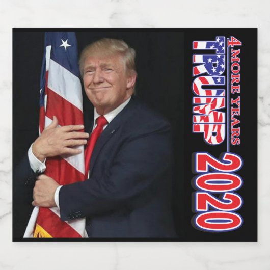 Trump 2020 4 Meer jaren Bier Etiket (Enkel label)