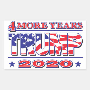 Trump 2020 4 Meer jaren Rechthoekige Sticker